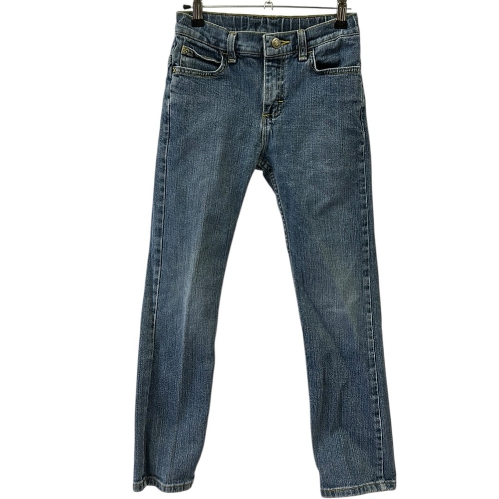 Wrangler Straight Leg Adjustable Waist Blue Jeans Boys 10 Regular